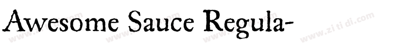 Awesome Sauce Regula字体转换